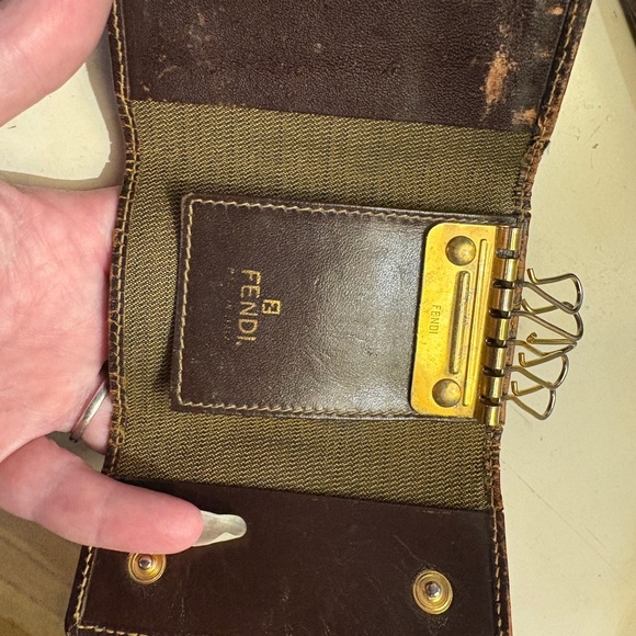 Fendi Brown and Gold Key Holder - Picture 4 of 4